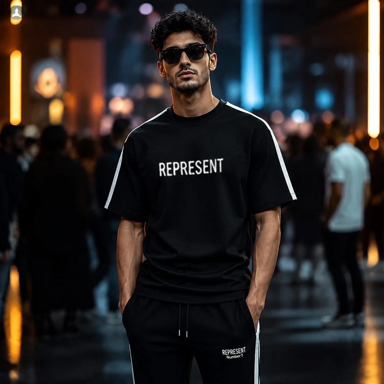 ست تیشرت و شلوار مردانه بنگال کش مدل Reprent